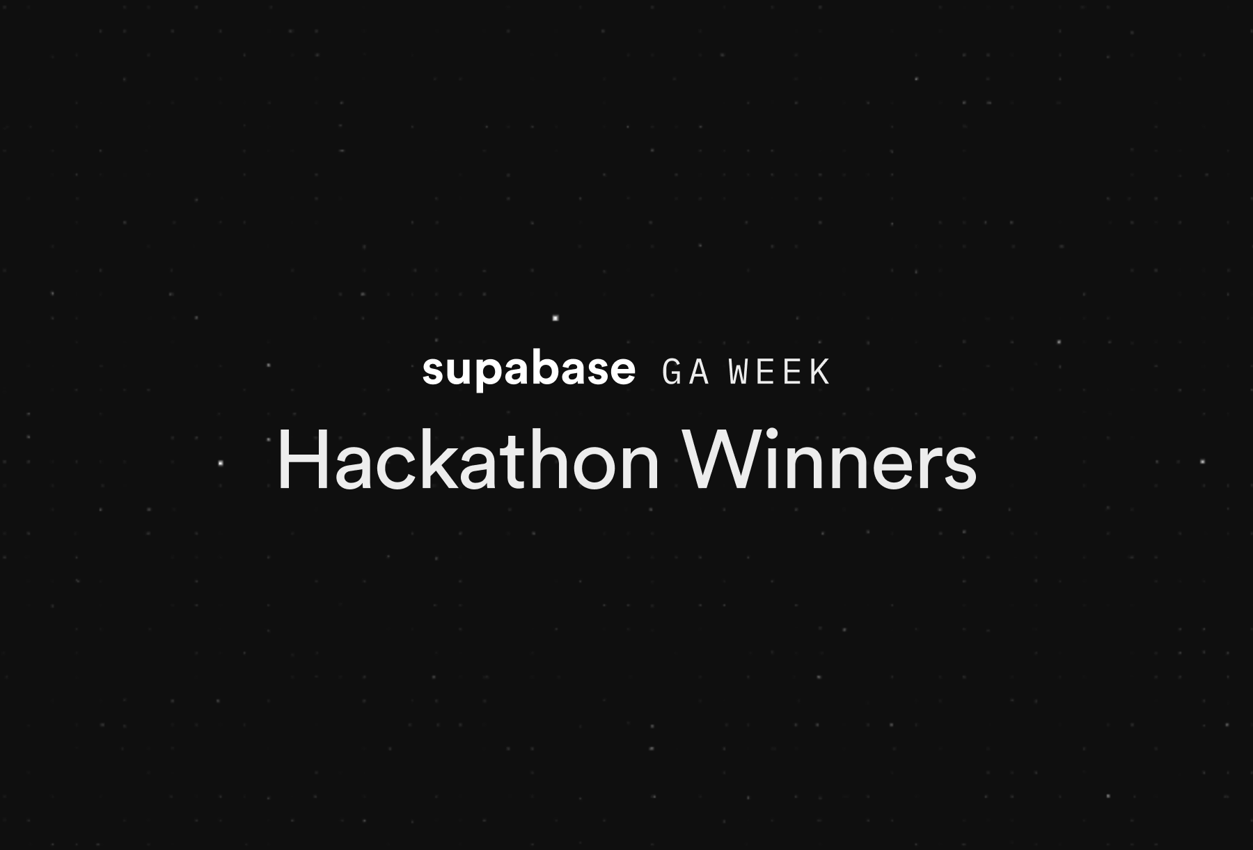 Open Source Hackathon 2024 winners