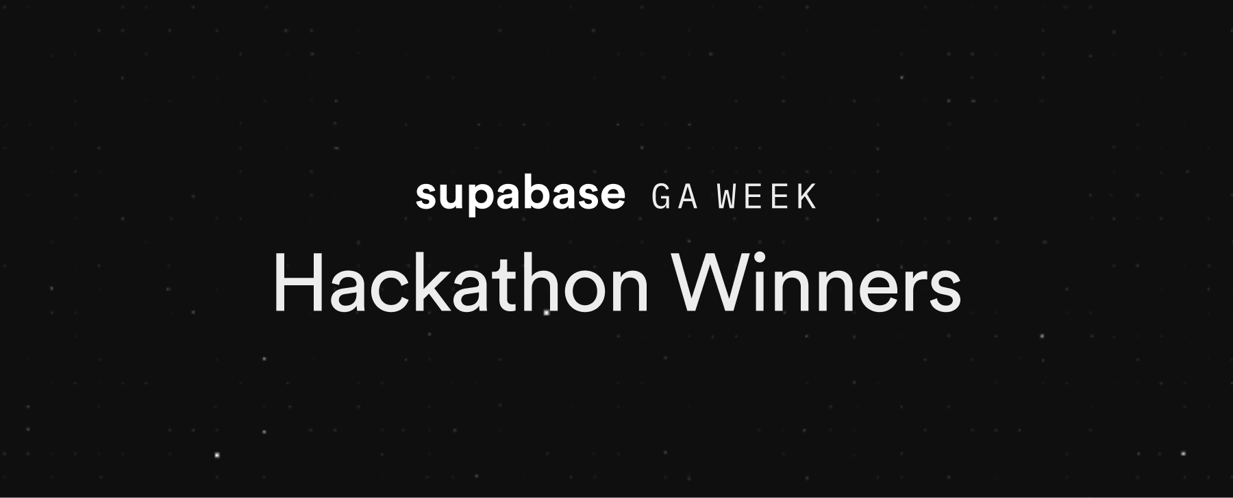 GA Week Hackathon Winners