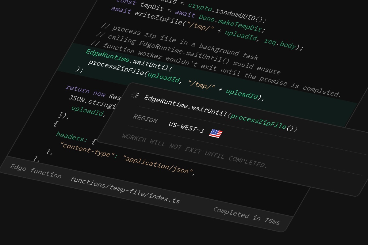 Supabase Edge Functions: Introducing Background Tasks, Ephemeral Storage, and WebSockets thumbnail