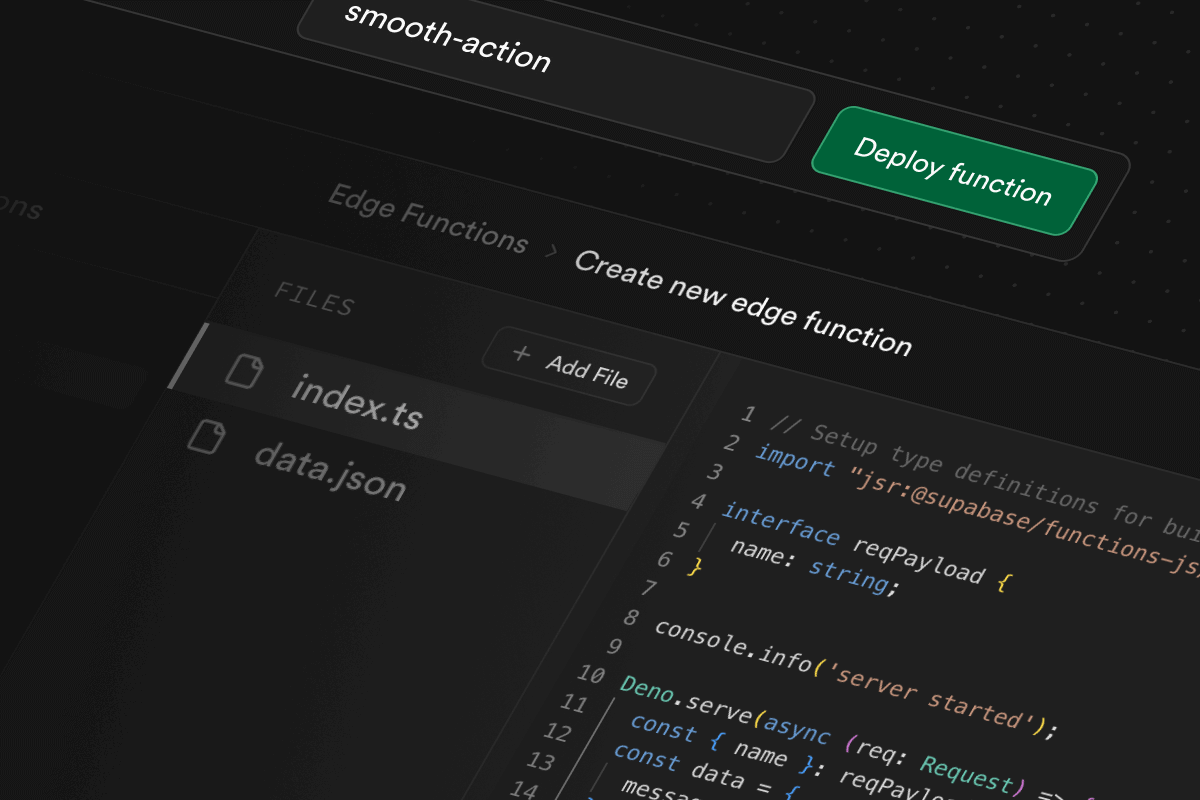 Edge Functions: Deploy from the Dashboard + Deno 2.1 thumbnail