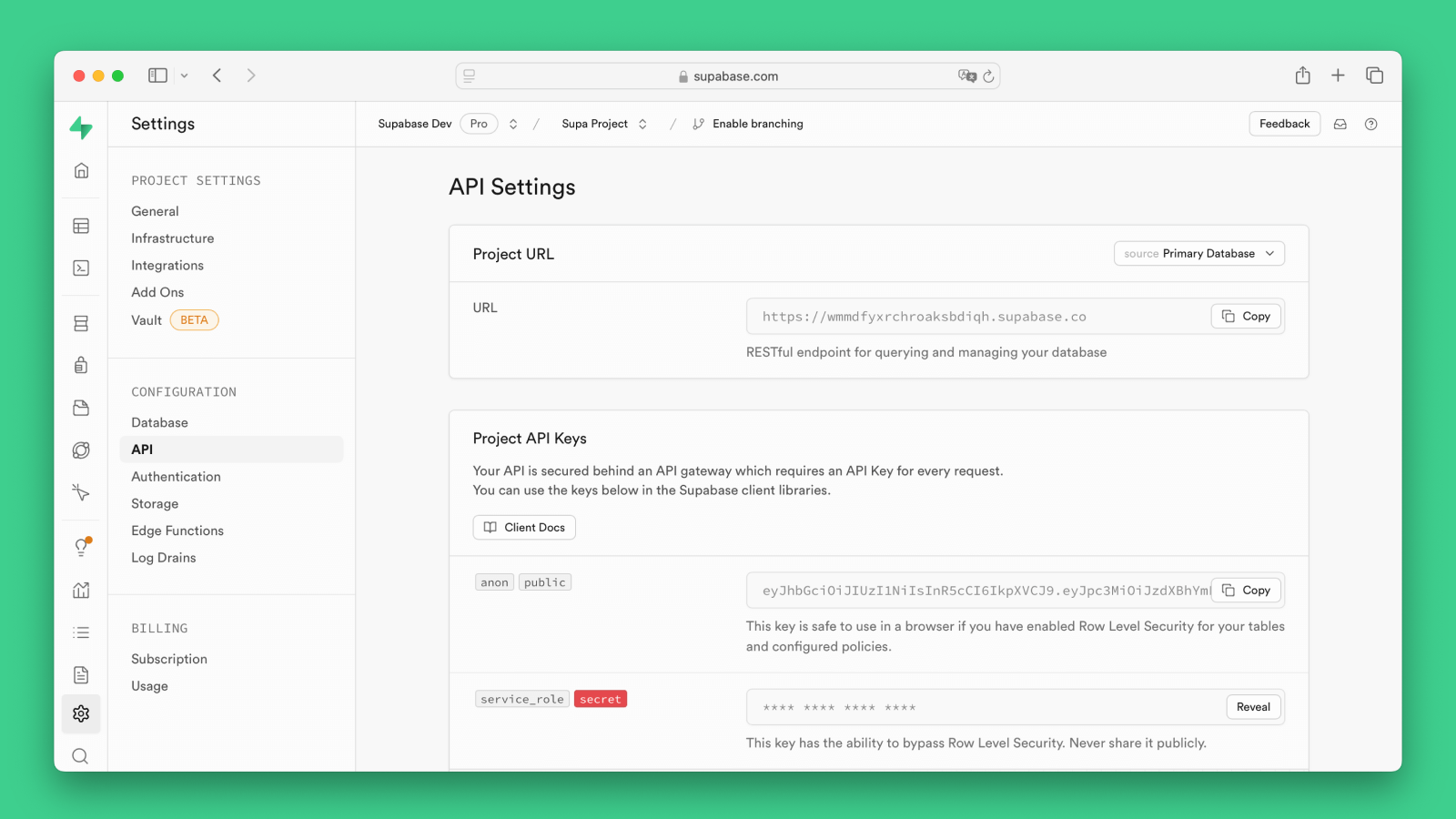 Auto-generated REST API via PostgREST thumbnail