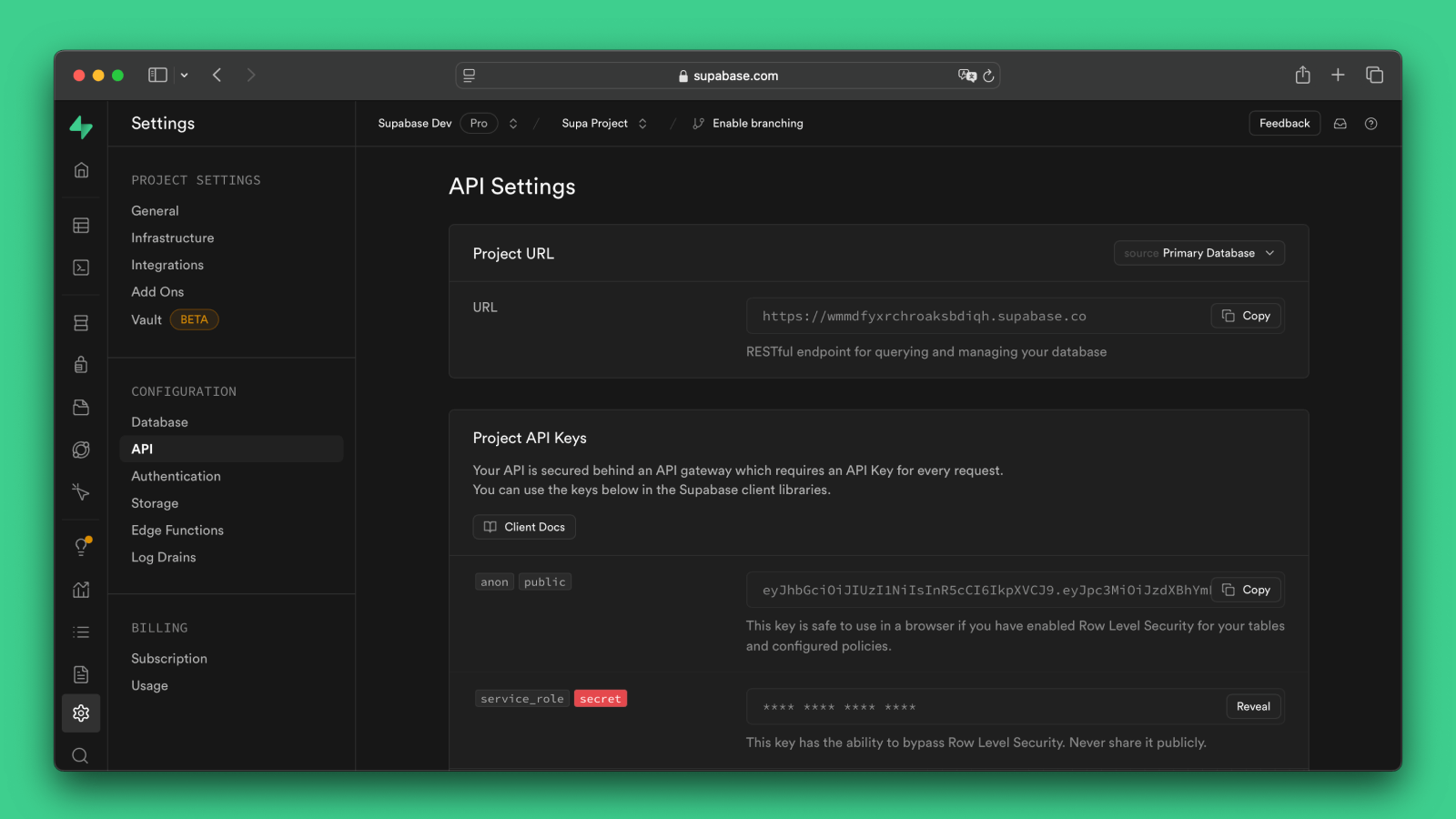 Auto-generated REST API via PostgREST thumbnail
