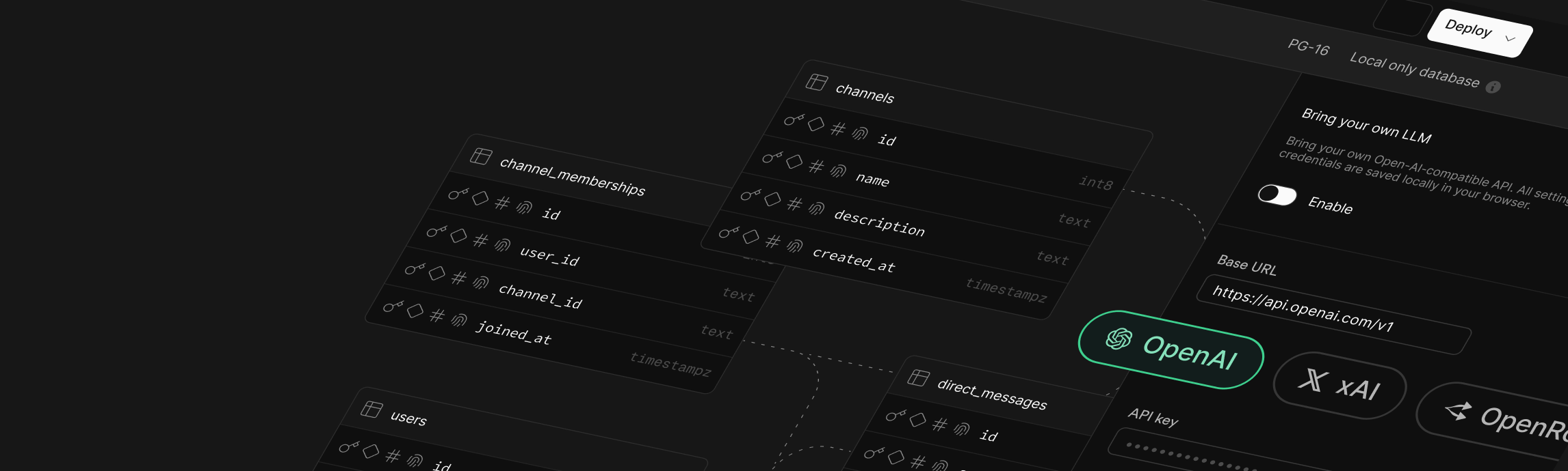 database.build v2: Bring-Your-Own-LLM