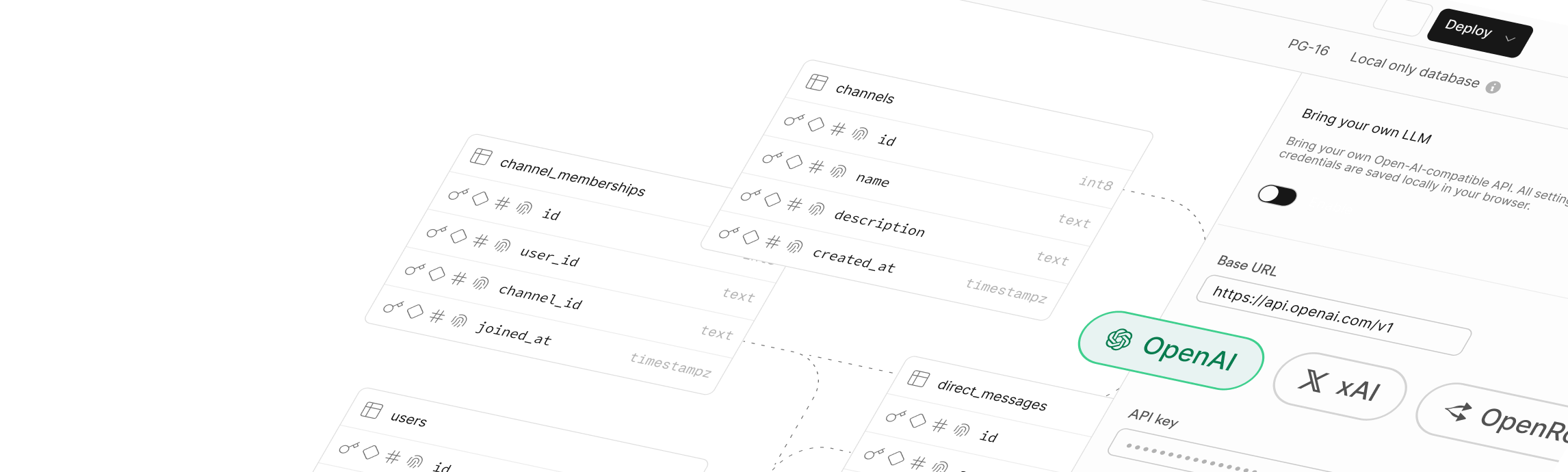 database.build v2: Bring-Your-Own-LLM