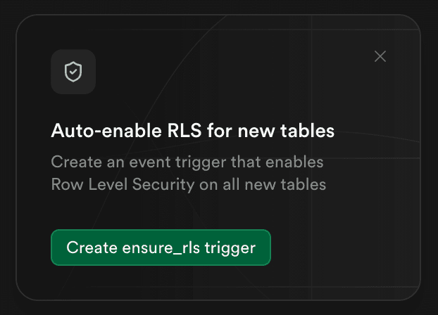 RLS by Default