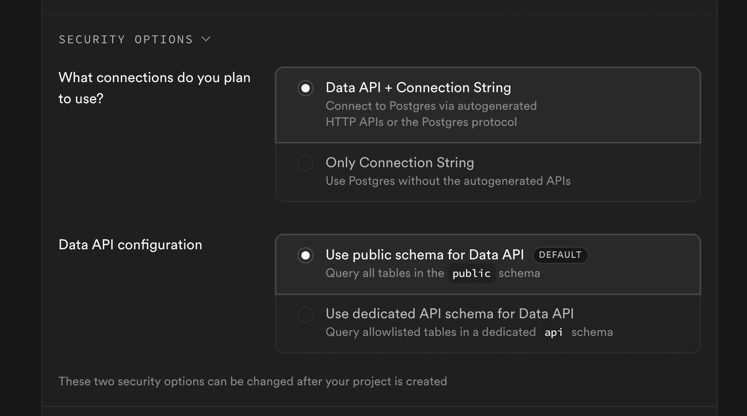 Disable Data API