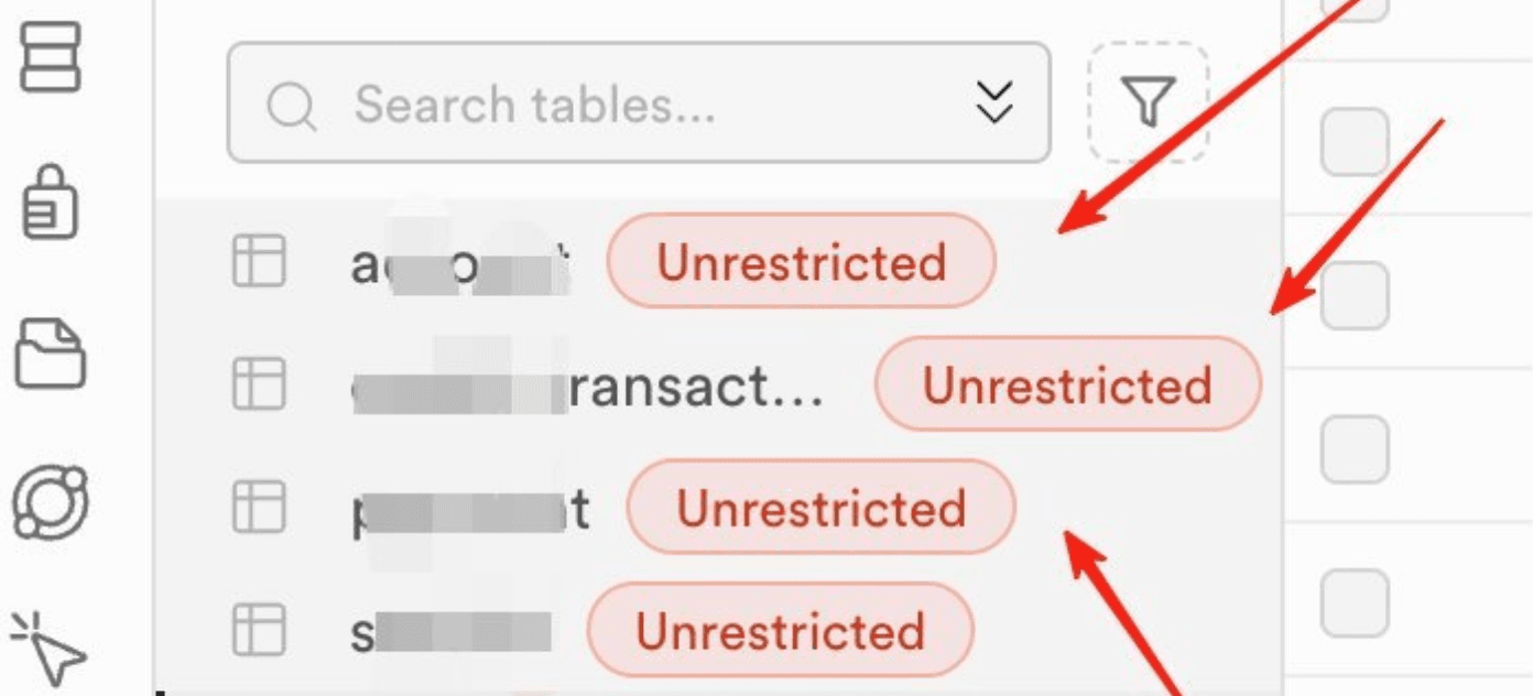 Clear Labels for Exposed Tables