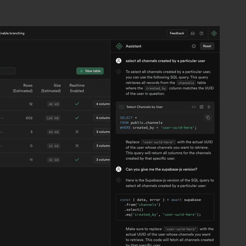 Supabase AI Assistant v2