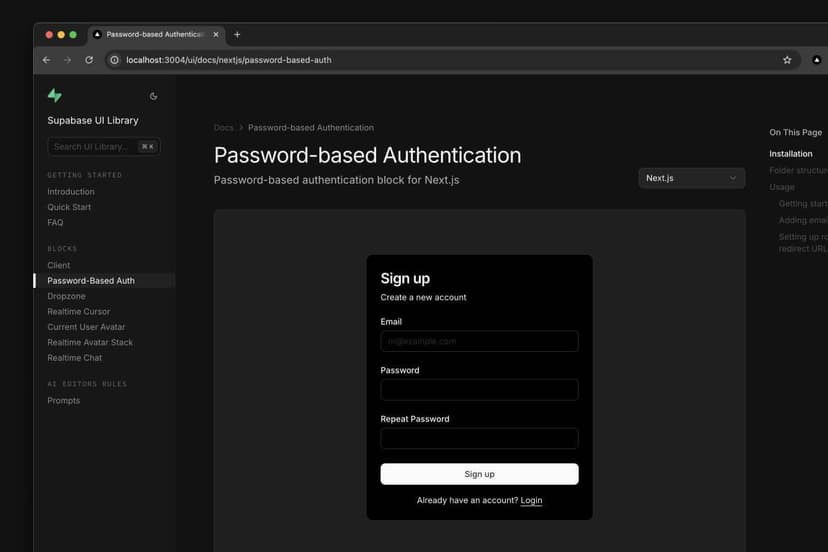 Introducing the Supabase UI Library