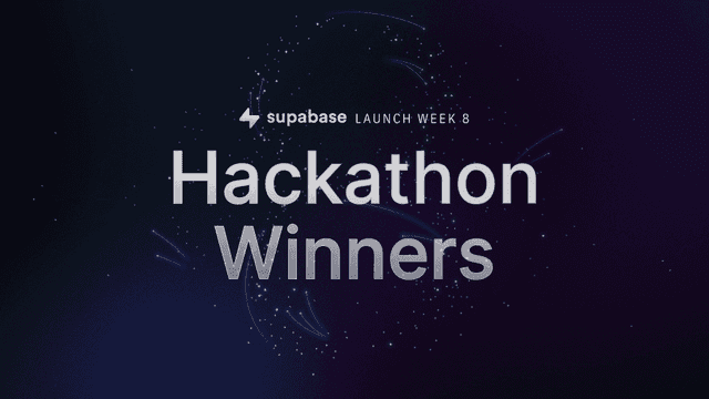 Launch Week 8 Hackathon Winners