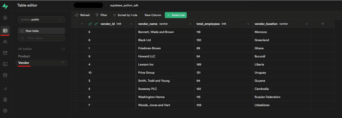 Python data loading with Supabase