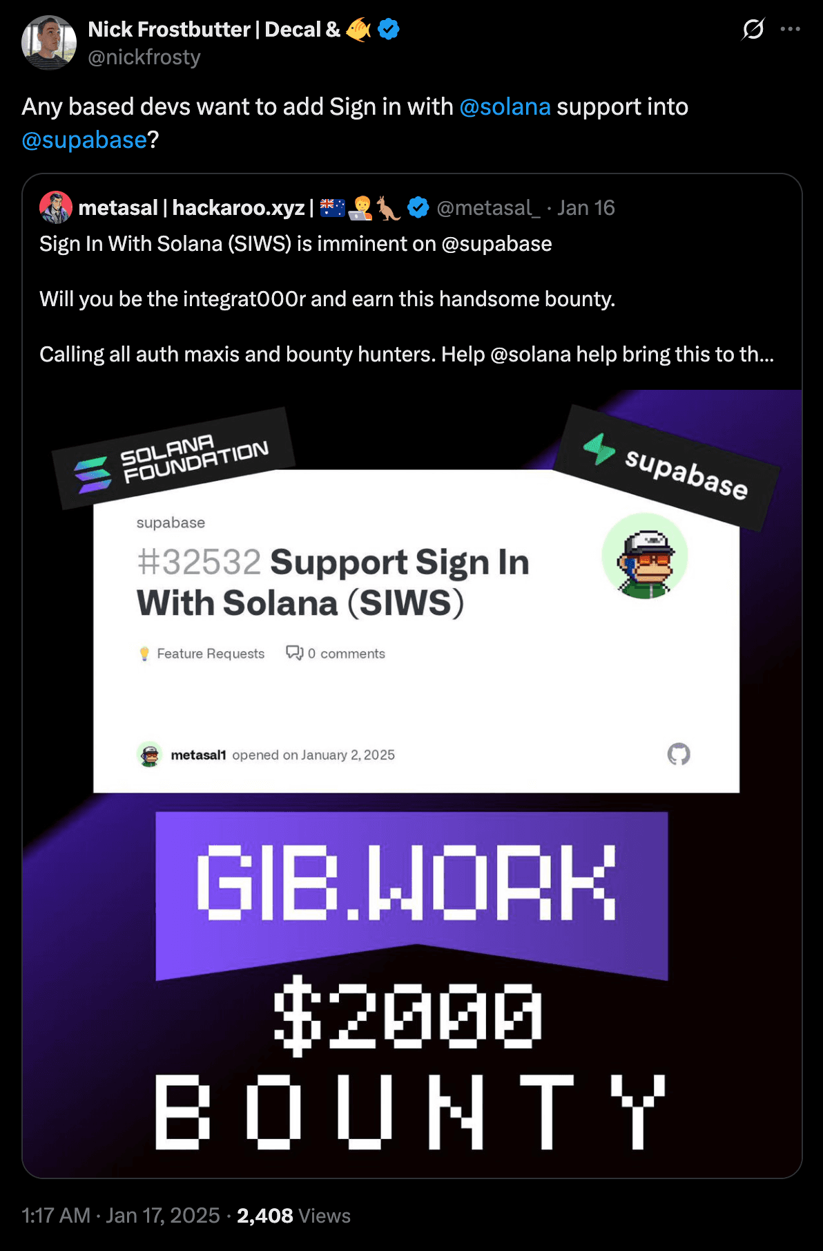 gm 👋 web3, welcome aboard to Sign in with Web3 (Solana, Ethereum)