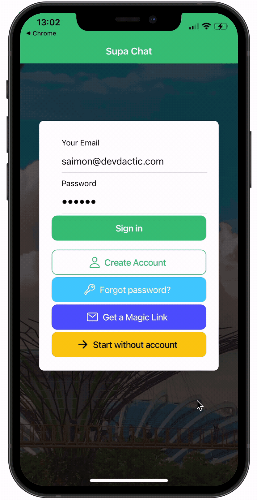 Authentication in Ionic Angular with Supabase