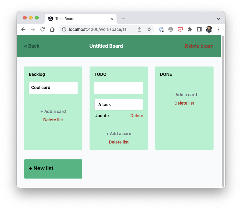 Grid Layout for Trello