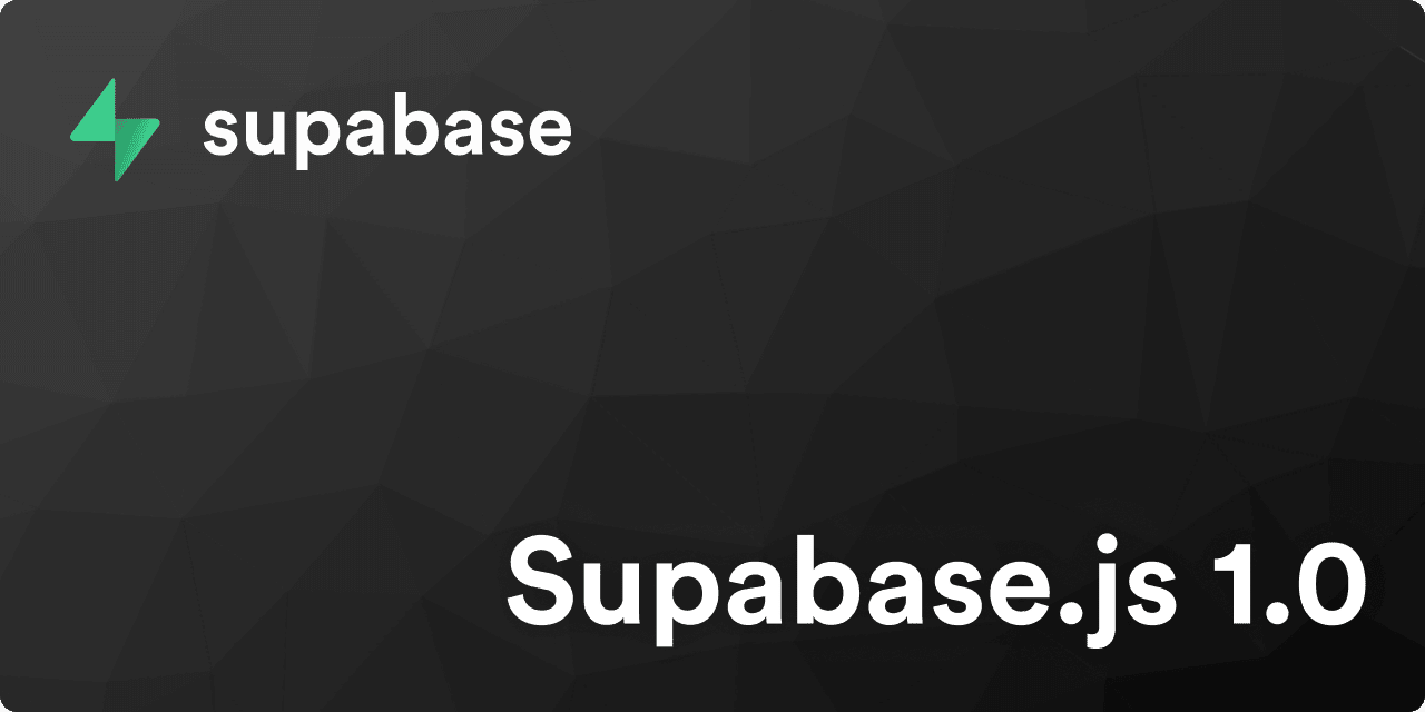 Supabase.js 1.0 thumbnail