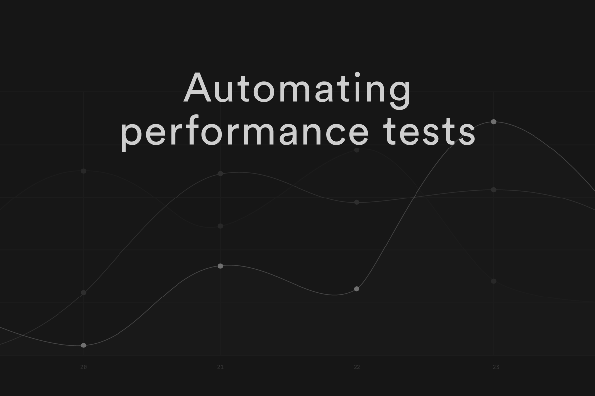 Automating performance tests