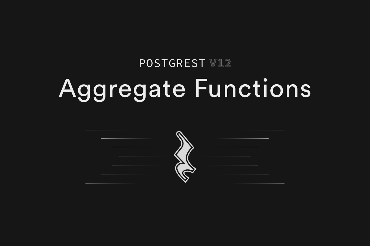 PostgREST Aggregate Functions