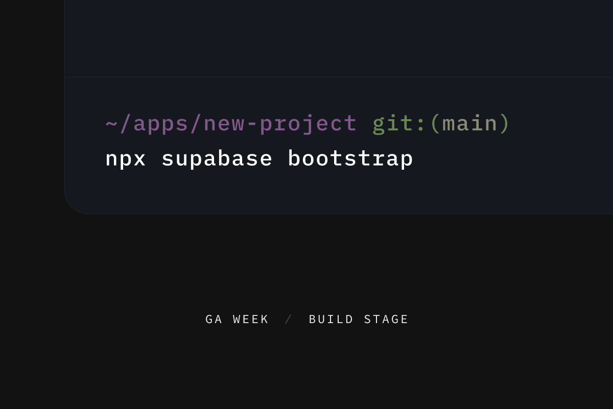 Supabase Bootstrap: the fastest way to launch a new project