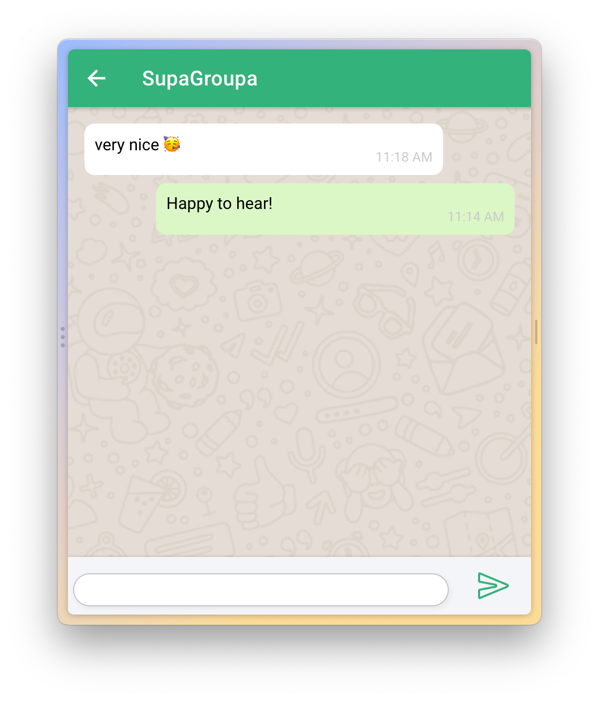 Ionic Supabase Chat Page