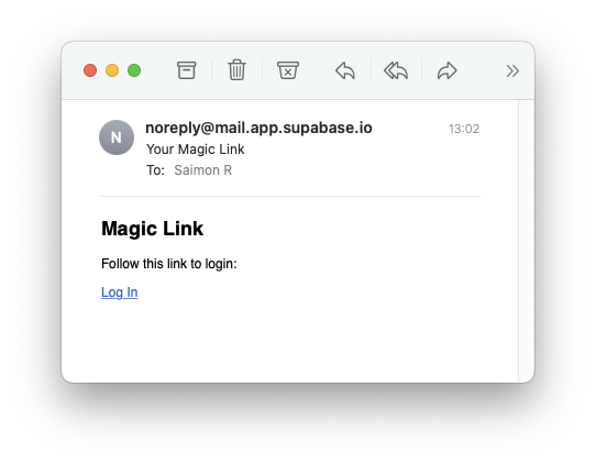 Magic Link Email