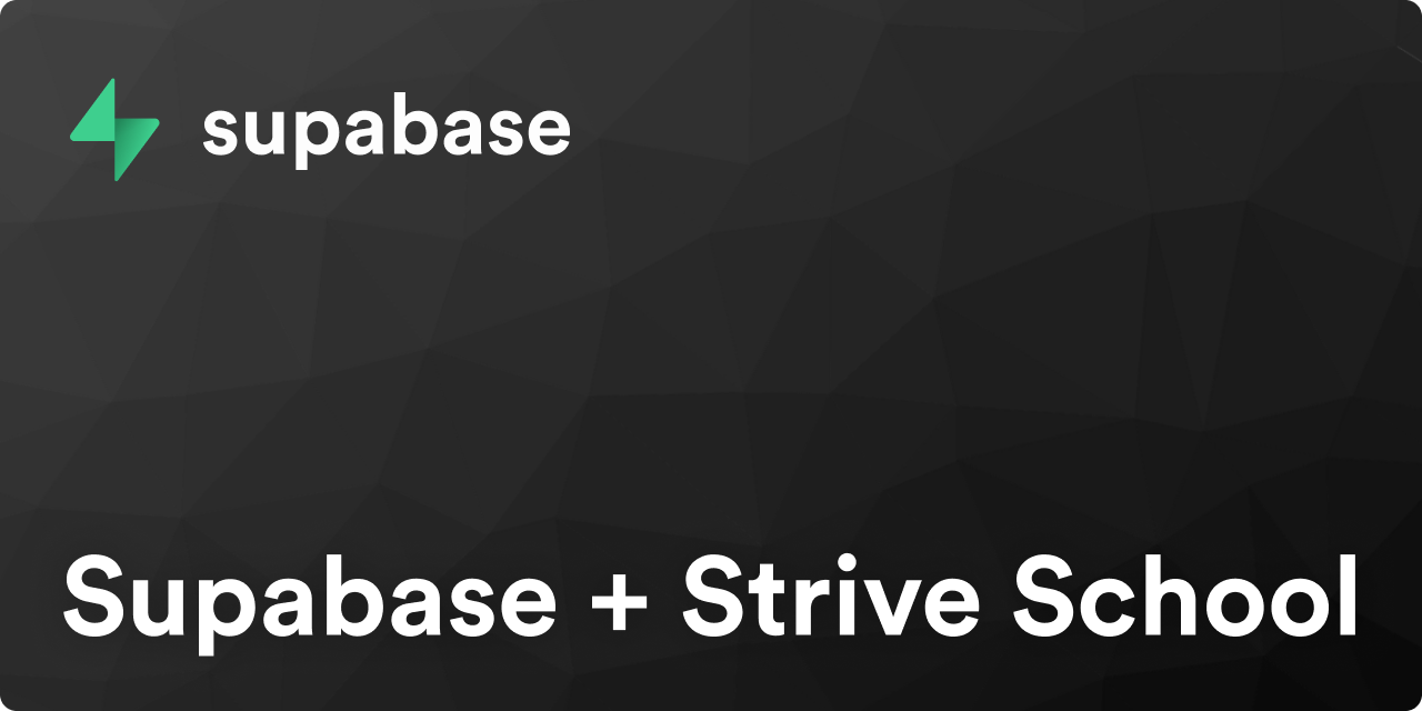 Supabase Partners With Strive School To Help Teach Open Source thumbnail