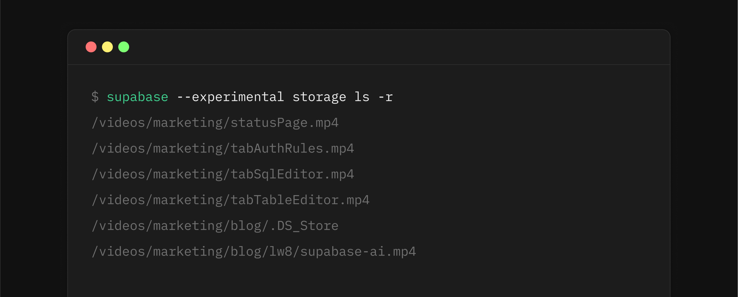Manage storage buckets from the command line
