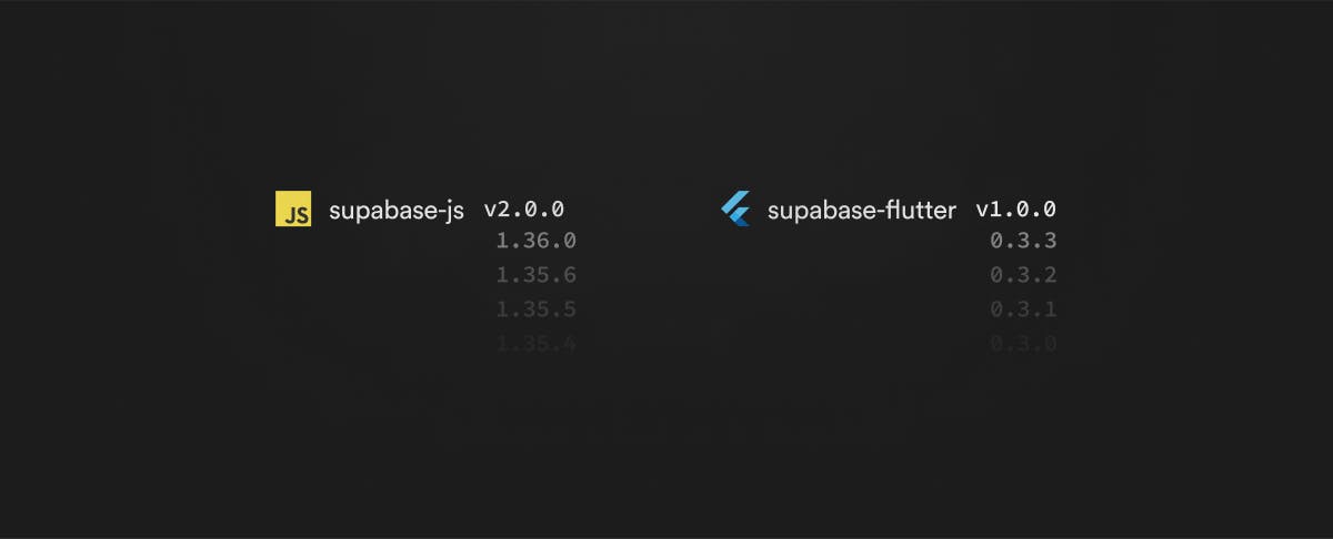 supabase-js v2 and supabase-flutter v1 released