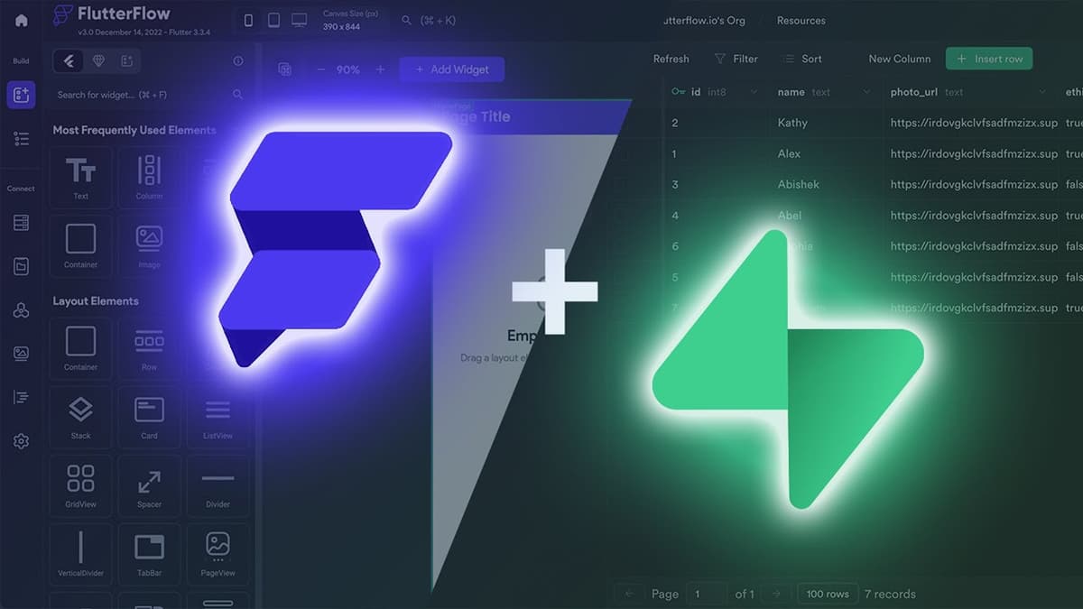 FlutterFlow | Works With Supabase