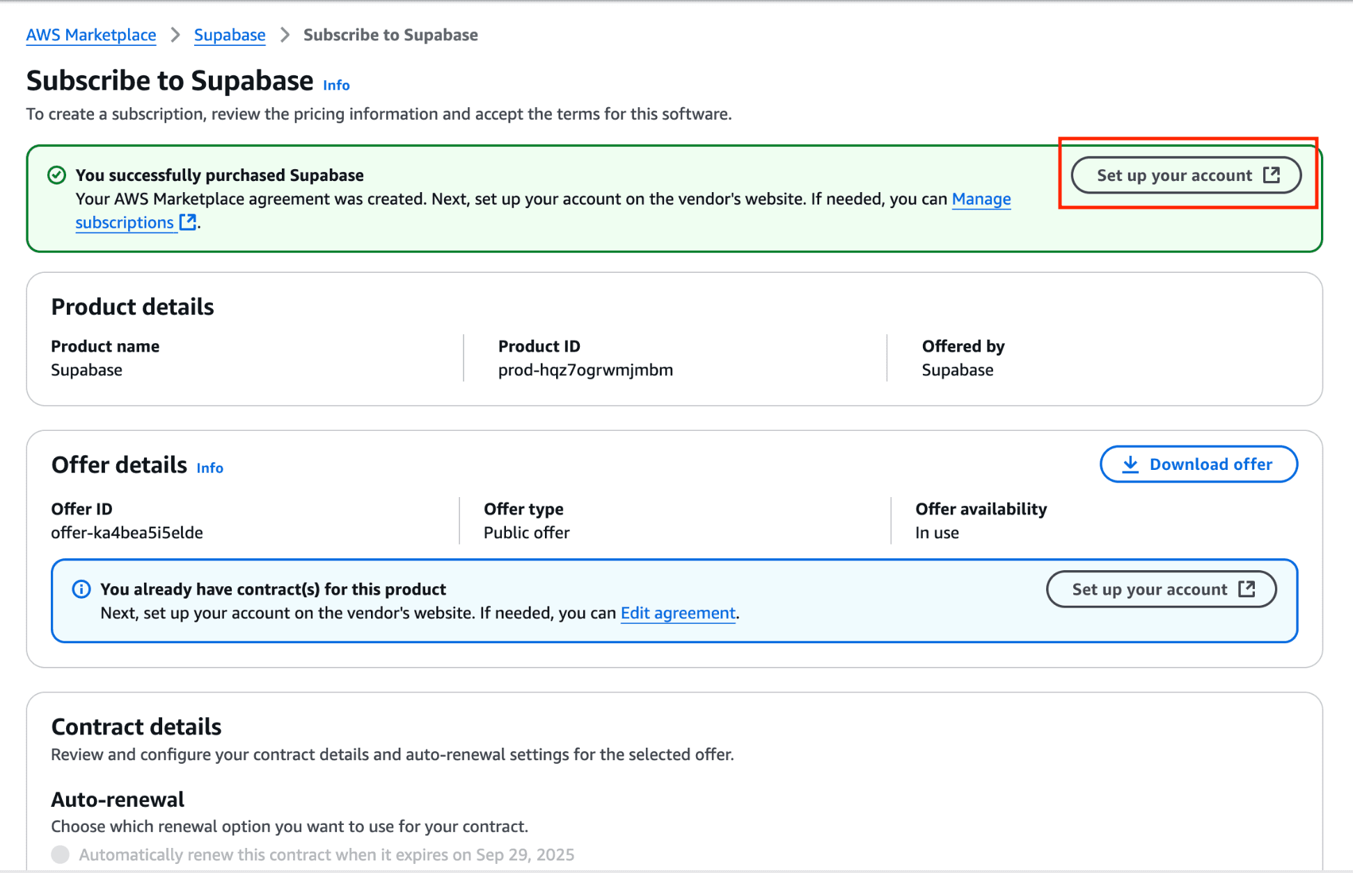 Supabase product subscribe