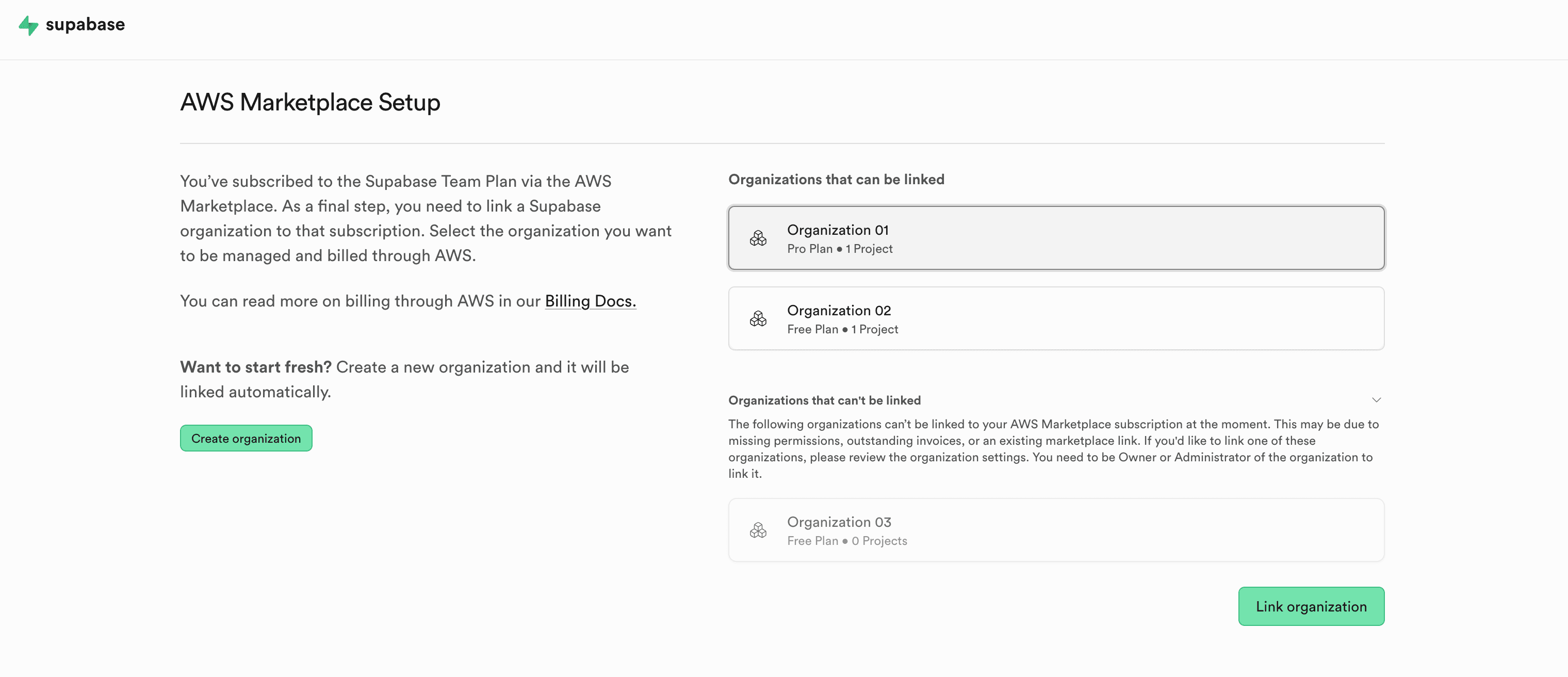 Supabase product subscribe