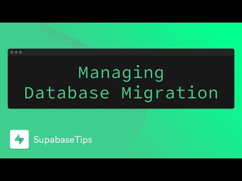 Database Migrations | Supabase Docs