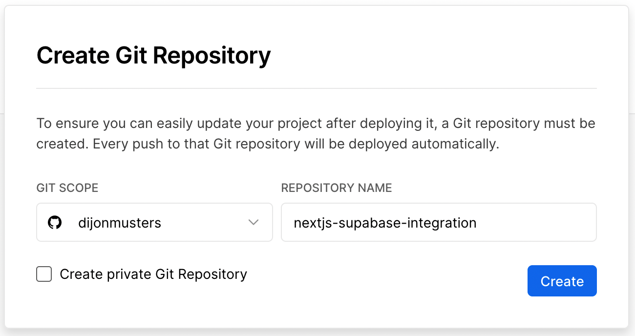 New GitHub repo settings