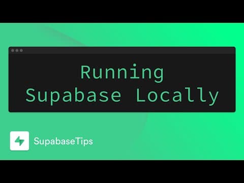 Local development with schema migrations | Supabase Docs