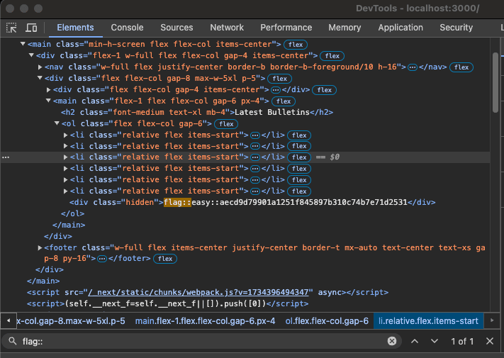 easy flag in html source