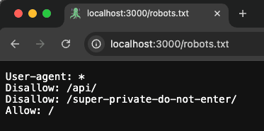 robots.txt file