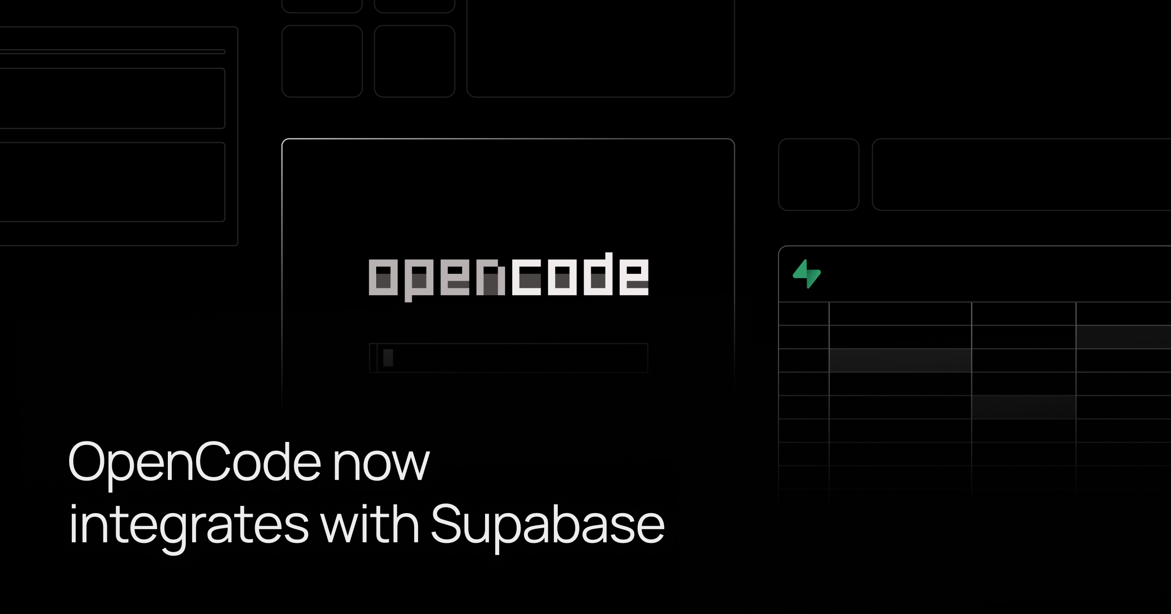 Agentic Coding on Supabase with OpenCode