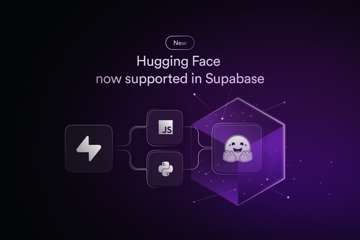 Thumbnail of Hugging Face is now supported in Supabase