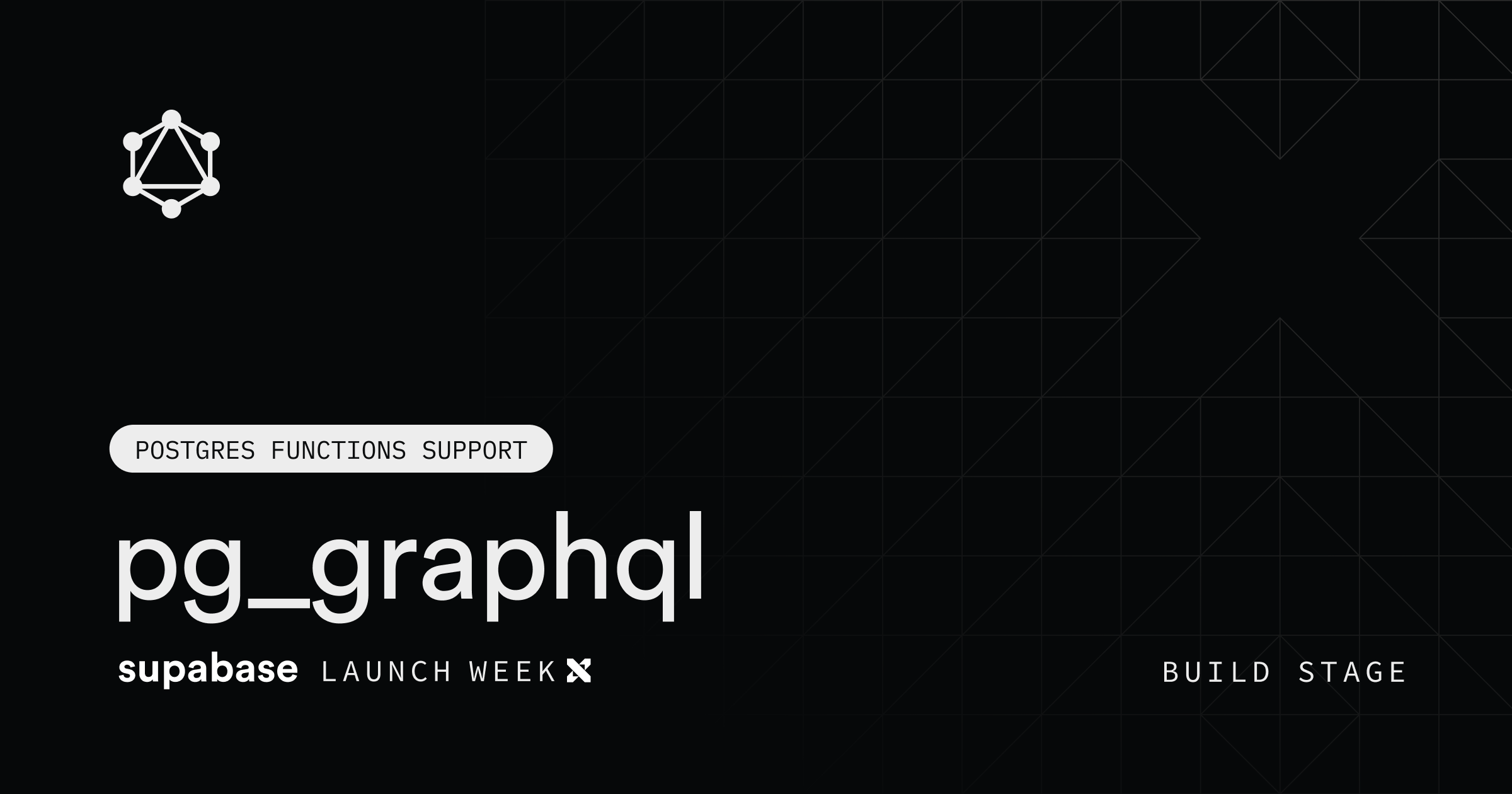 Supabase GraphQL (pg_graphql) 1.4+ supports the most requested feature: Postgres functions a.k.a. User Defined Functions (UDFs). This addition marks a