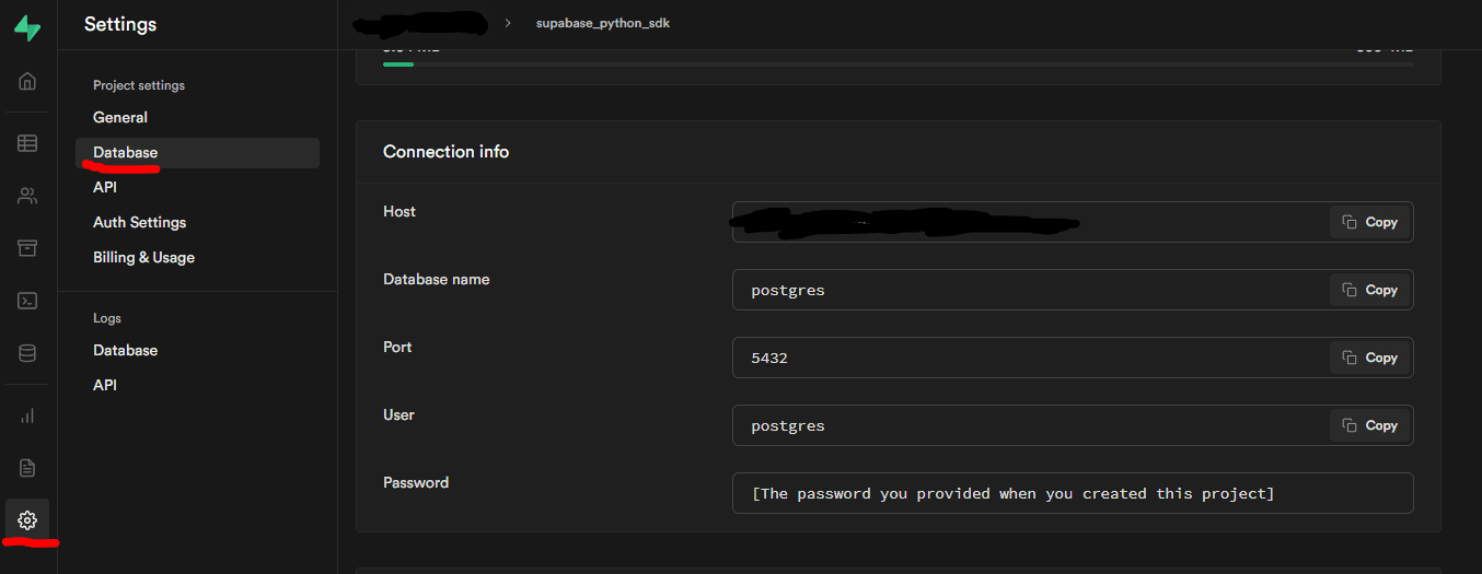 Supabase Dashboard