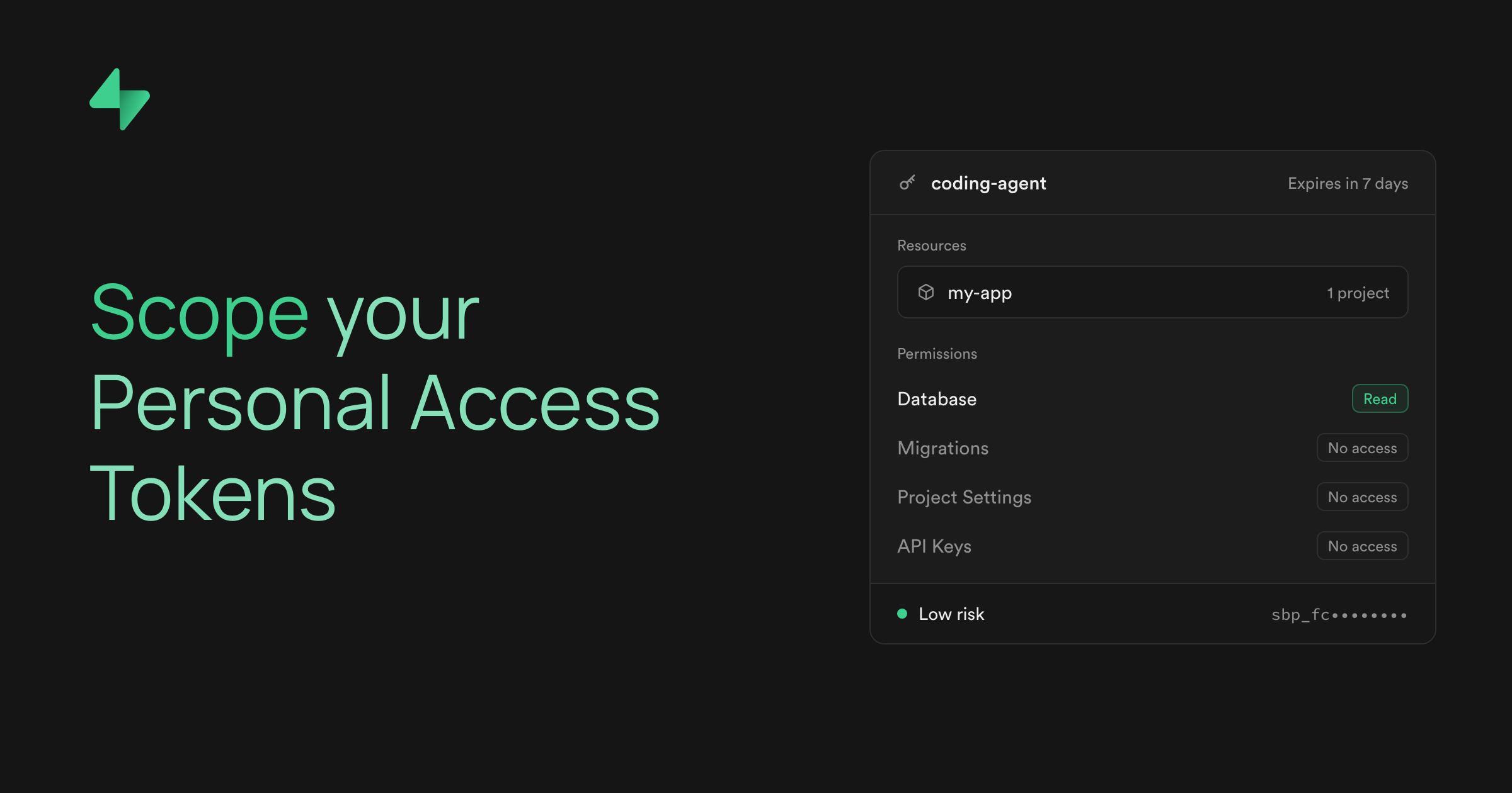 Scope your Personal Access Tokens